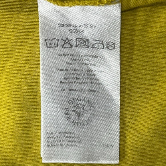 Rab Stance Organic Cotton Short Sleeve T-Shirt Men's Medium Yellow Outdoor - Picture 7 of 9